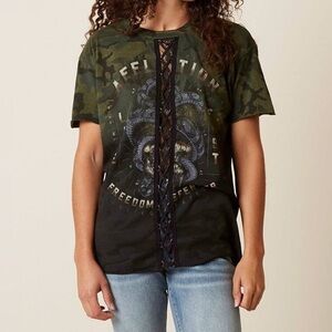 Affliction Freedom Defender Join Or Die T-Shirt Size M